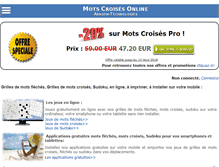Tablet Screenshot of mots-croises-online.com
